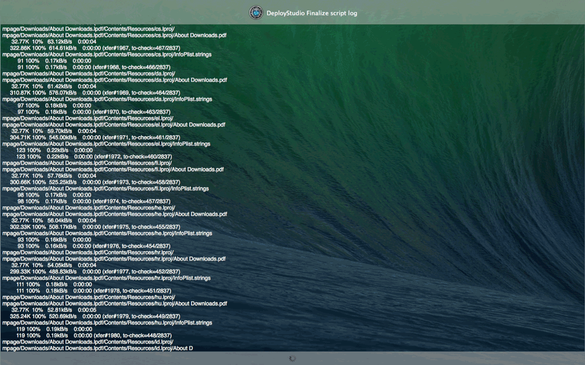 DeployStudio restore 2