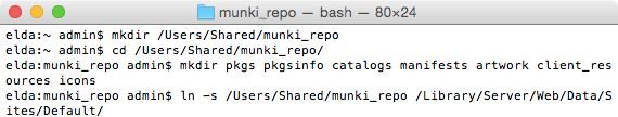 Creating the repo