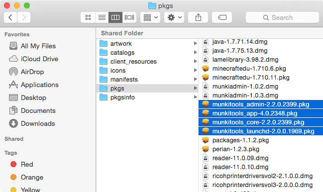munkitools packge files