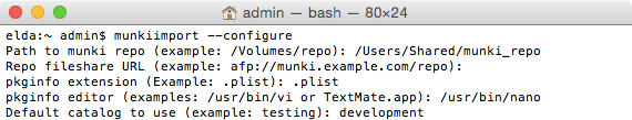 setting up munki admin tools