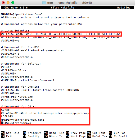 Tree Makefile