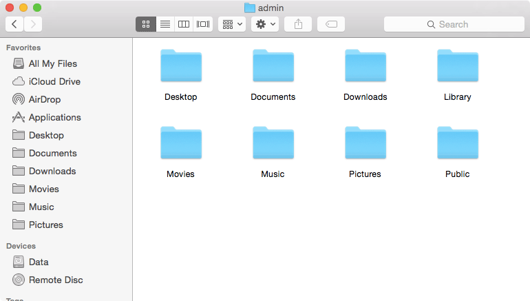 Finder before